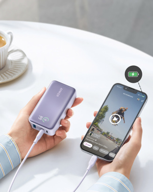 Лого трейд pекламные подарки фото: Внешний аккумулятор Anker Powerbank PowerCore 10.000mAh 30W