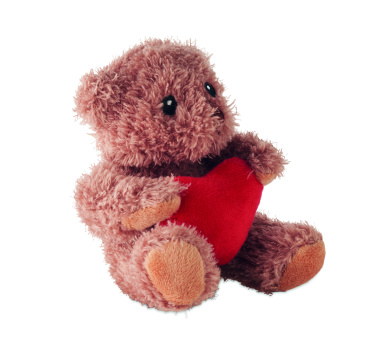 Лого трейд pекламные cувениры фото: Teddy bear plush with heart