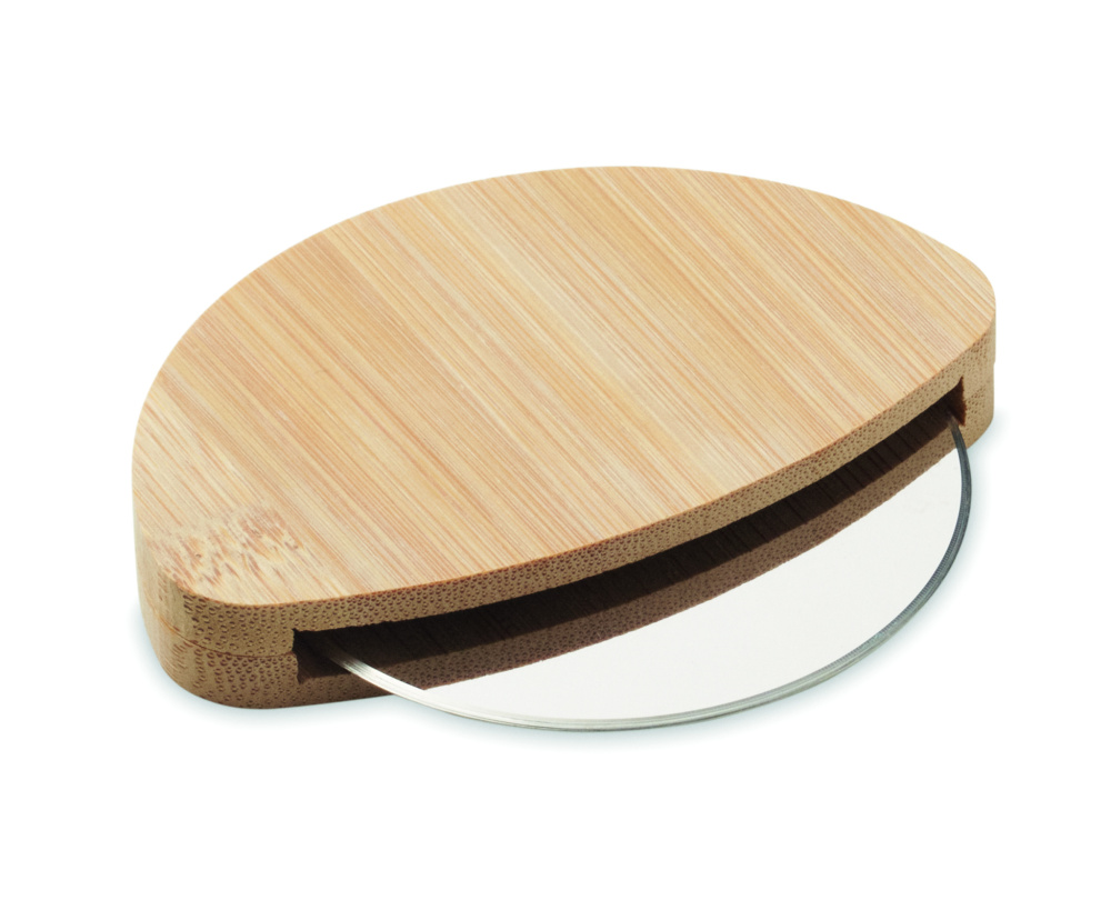 Логотрейд бизнес-подарки картинка: Round bamboo pizza cutter