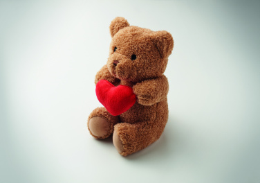 Лого трейд pекламные cувениры фото: Teddy bear with heart 23cm