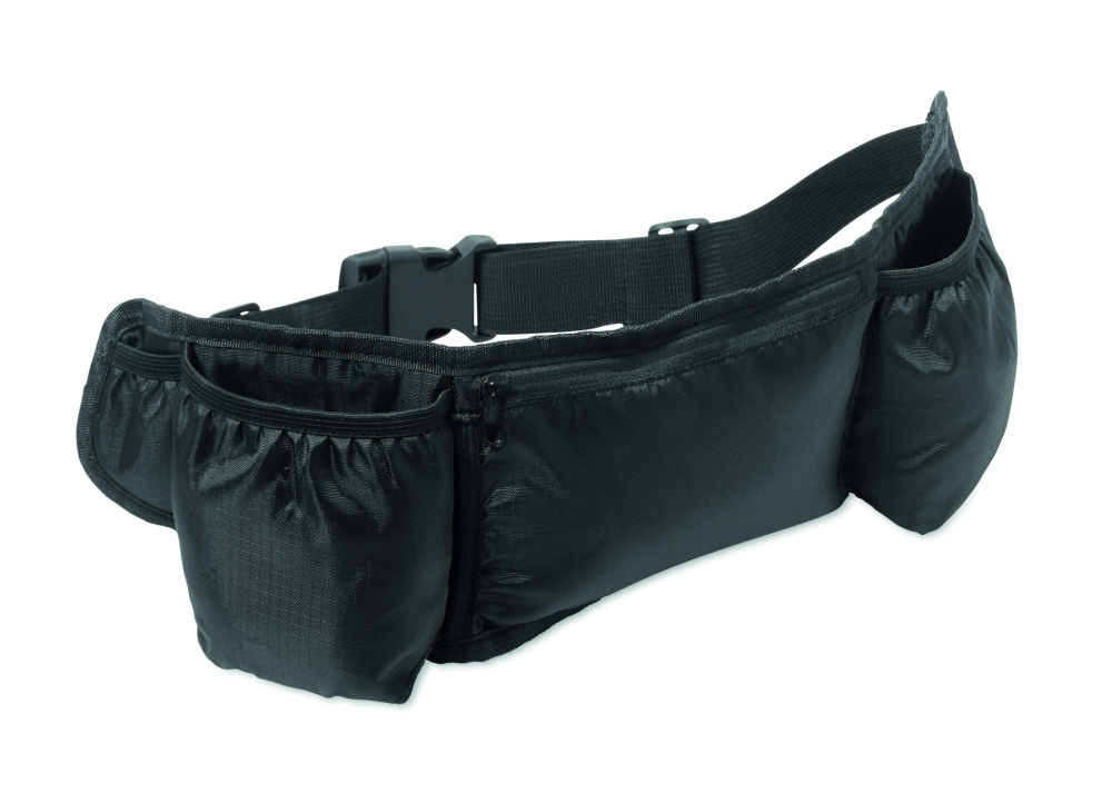 Лого трейд pекламные cувениры фото: Sports waist bag 420D RPET