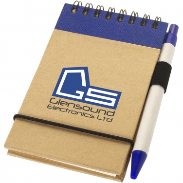 : Zuse anteckningsbok med kulspetspenna, blå