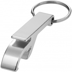 Tao aluminiumflaska och burköppnare i nyckelring, silver