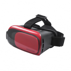 Set med virtuell verklighet, röd färg