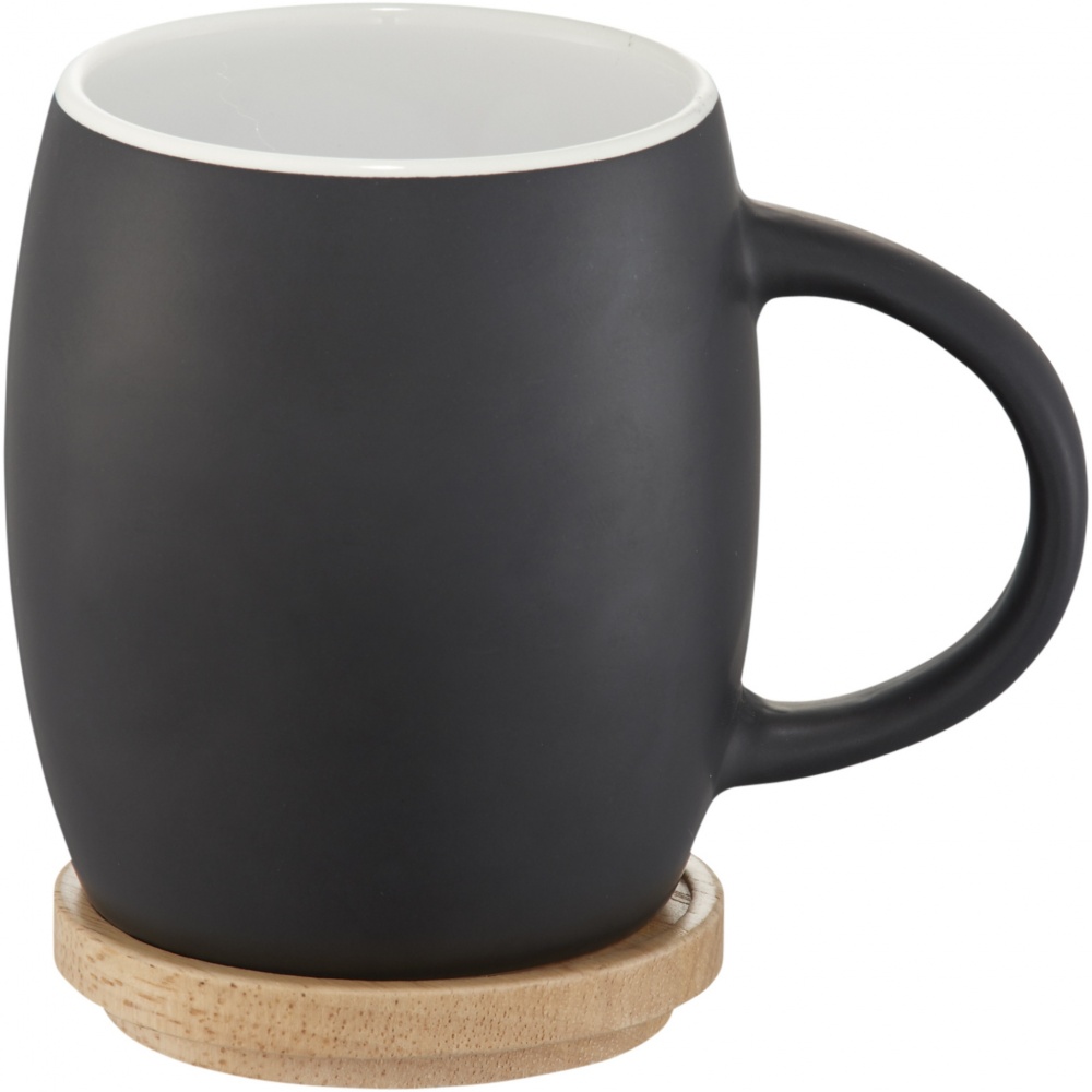 Logotrade kampanjprodukter bild: Hearth mugg med underlägg i trä