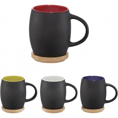 Logotrade profilreklam bild: Hearth mugg med underlägg i trä