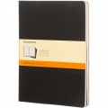 Moleskine Cahier Journal XL – linjerad, Helt svart