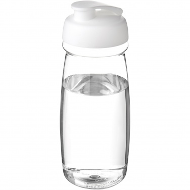 Logotrade reklamprodukter bild: H2O Active® Pulse 600 ml sportflaska med uppfällbart lock