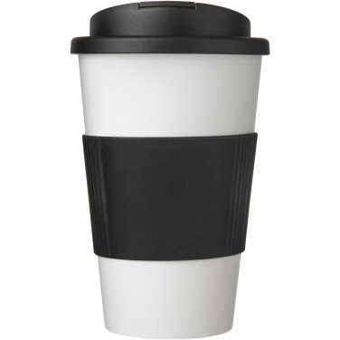 Logotrade profilprodukter bild: Americano® 350 ml mugg med grepp och spillsäkert lock