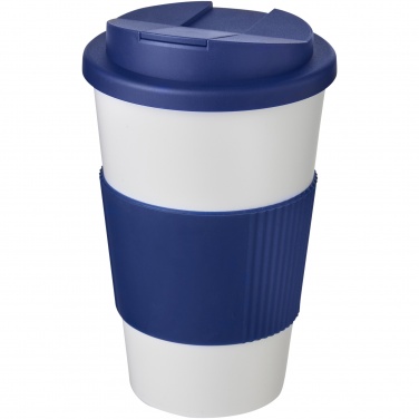 Logotrade profilreklam bild: Americano® 350 ml mugg med grepp och spillsäkert lock