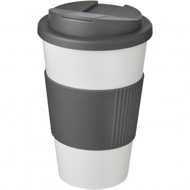 Logotrade reklamprodukter bild: Americano® 350 ml mugg med grepp och spillsäkert lock