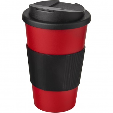 Logotrade profilreklam bild: Americano® 350 ml mugg med grepp och spillsäkert lock