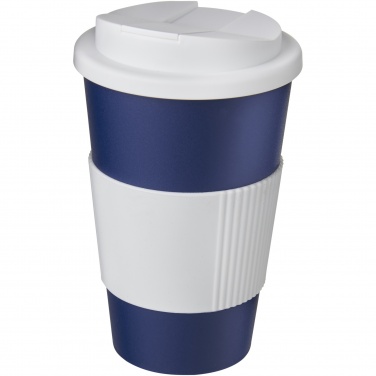 Logotrade profilprodukter bild: Americano® 350 ml mugg med grepp och spillsäkert lock