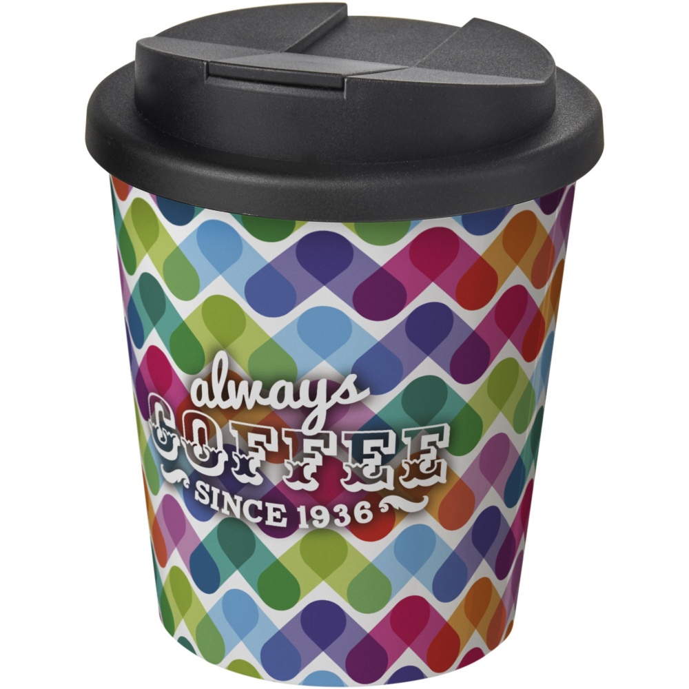 Logotrade profilprodukter bild: Brite-Americano® Espresso 250 ml mugg med spillsäkert lock