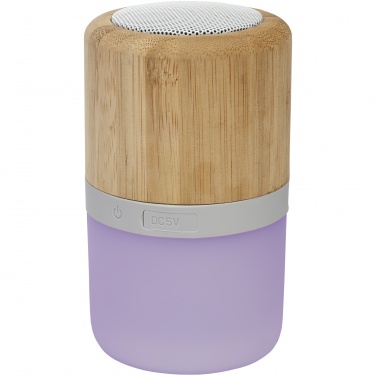 : Aurea  Bluetooth® högtalare i bambu med ljus