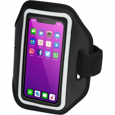 Logotrade profilprodukter bild: Haile reflekterande smartphone-armband med transparent skydd