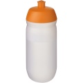 HydroFlex™ Clear 500 ml klämbar sportflaska, Orange / Frostad klar