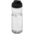 H2O Active® Base Tritan™ 650 ml sportflaska med uppfällbart lock, Transparent klar / Solid svart