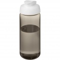 H2O Active® Octave Tritan™ 600 ml sportflaska med uppfällbart lock, Träkol / Vit