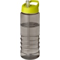 H2O Active® Eco Treble 750 ml sportflaska med piplock , Träkol / Lime