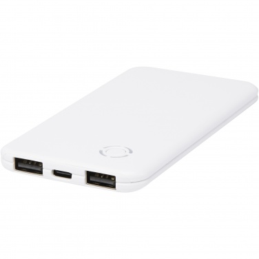 Logotrade profilreklam bild: Slender 4 000 mAh tunn dubbel powerbank