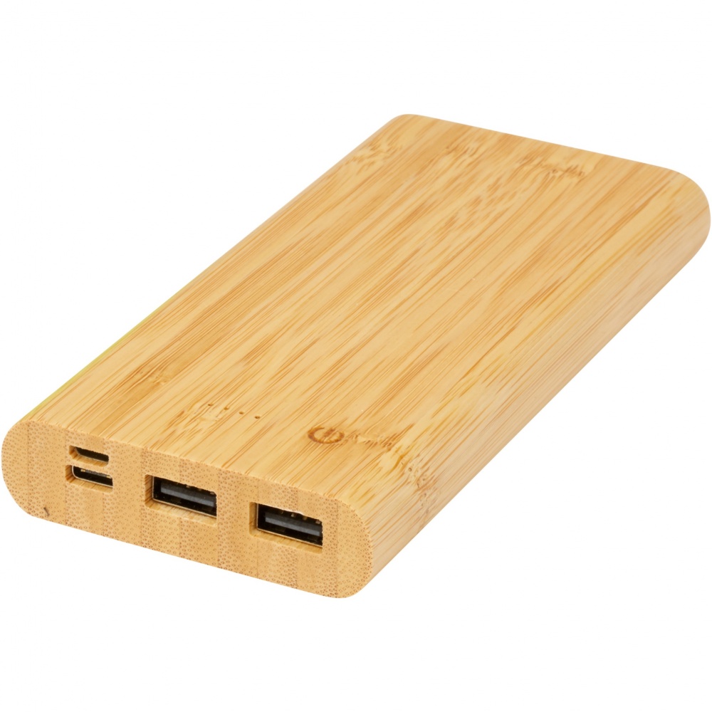 Logotrade profilprodukter bild: Tulda 10,000 mAh powerbank i bambu