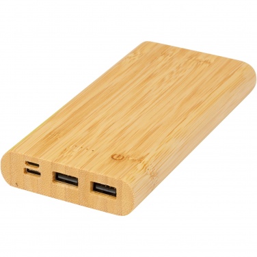 Logotrade presentreklam bild: Tulda 10,000 mAh powerbank i bambu