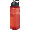 H2O Active® Eco Big Base 1-liters sportflaska med piplock, Röd / Solid svart