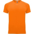 Bahrain kortärmad funktions T-shirt för barn, Fluor Orange