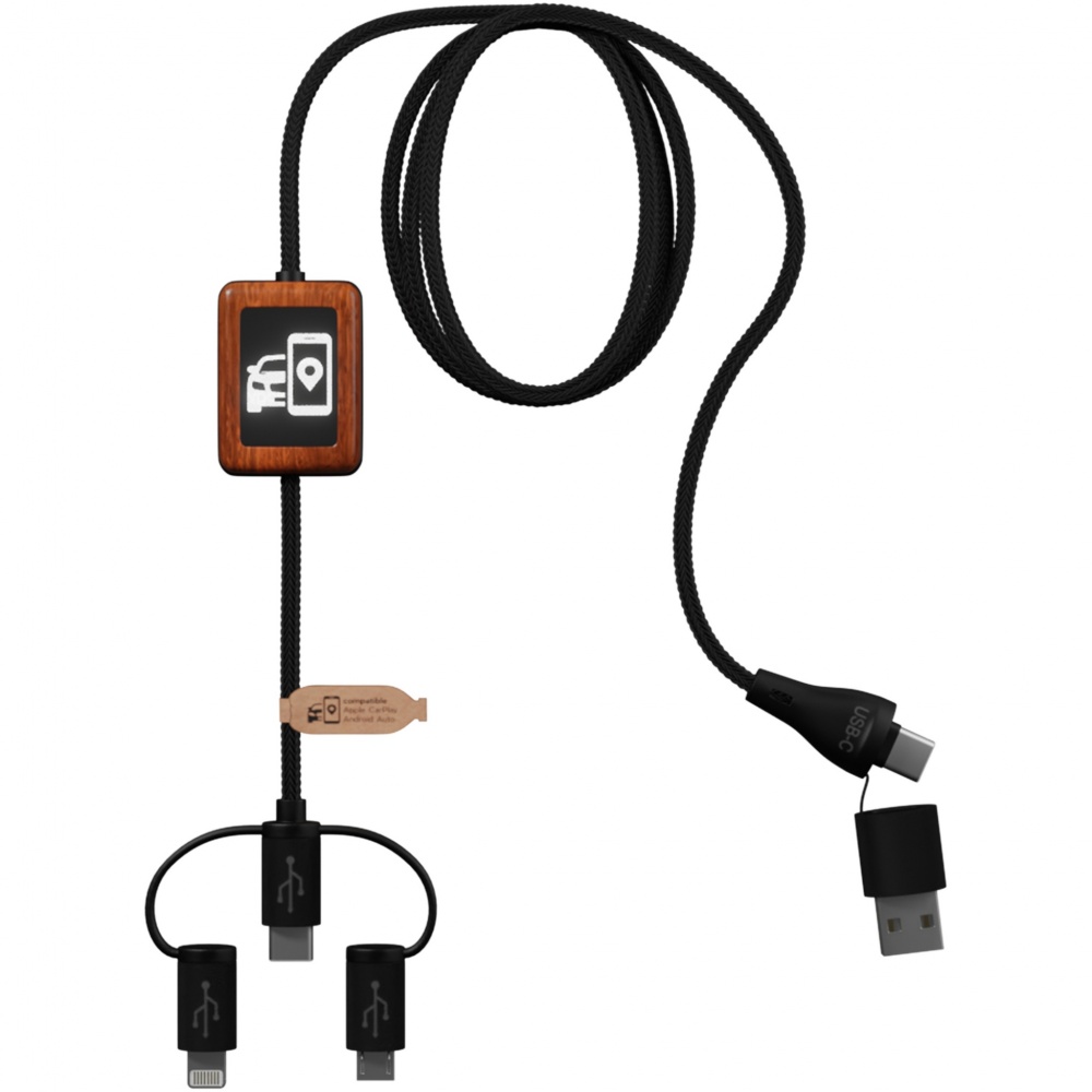 Logotrade reklamprodukter bild: SCX.design C46 5-i-1 CarPlay-kabel