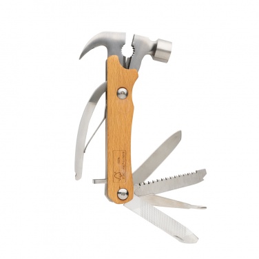 Logotrade reklamprodukter bild: Multitool hammare i trä