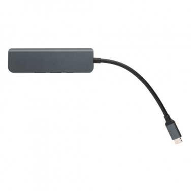 Logotrade kampanjprodukter bild: Terra hub med HDMI input i RCS återvunnen aluminium