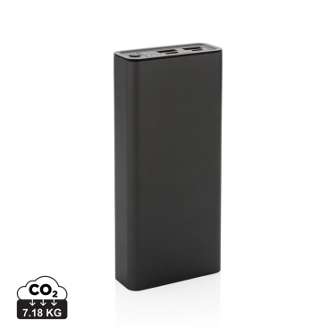 Logotrade kampanjprodukter bild: Terra 20W/20.000 mAh powerbank, RCS återvunna material