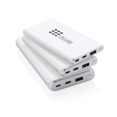 Logotrade presentreklam bild: Ultrasnabb 10.000 mAh powerbank med PD