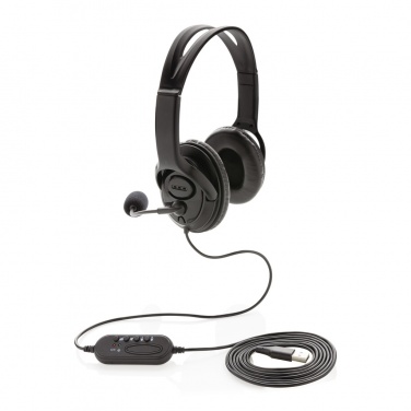 Logotrade kampanjprodukter bild: Over-ear headset med kabel