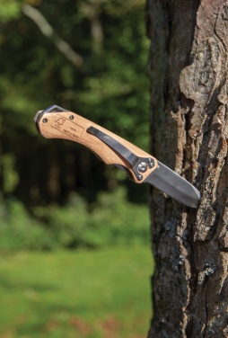 Logotrade kampanjprodukter bild: Outdoor-kniv i trä