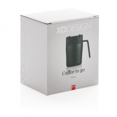 Logotrade presentreklam bild: Coffee to go termosmugg med handtag