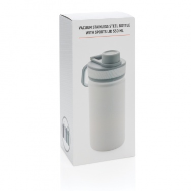 Logotrade profilprodukter bild: Vakuumflaska i stainless steel med sportlock 550ml