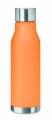 RPET flaska 600ml metallock, Genomskinlig orange