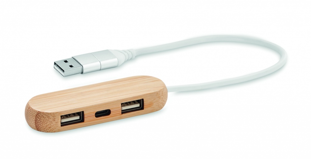 Logotrade profilreklam bild: USB-hubb med 3 portar