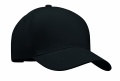 5 panel basebollkeps, Svart