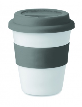 Logotrade profilreklam bild: Take away mugg PP silikon lock