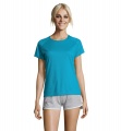 SPORTY DAM T-SHIRT  140g, Aqua