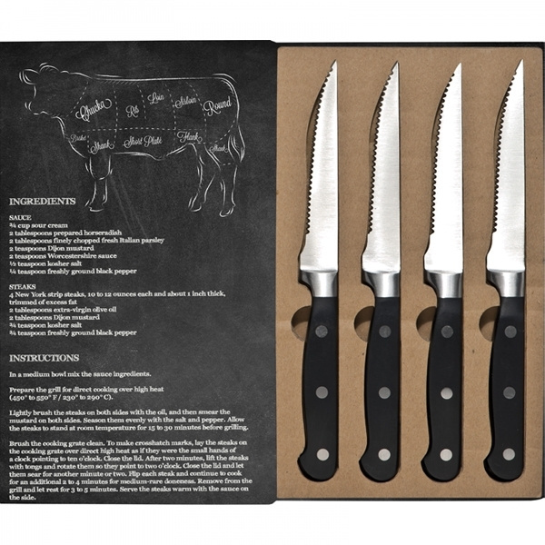 Logotrade kampanjprodukter bild: Steak knivset LONDON