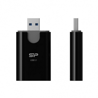 Logotrade reklamprodukter bild: MicroSD- och SD-kortläsare Silicon Power Combo 3.1