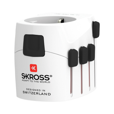 Logotrade profilreklam bild: SKROSS Pro 3-polig världsreseadapter