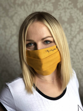 Logotrade reklamprodukter bild: MERCURE ansiktsmask i bomull 139016500