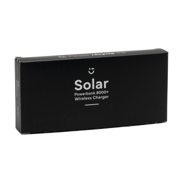 Logotrade kampanjprodukter bild: Solar Powerbank 8000+ trådlös laddare