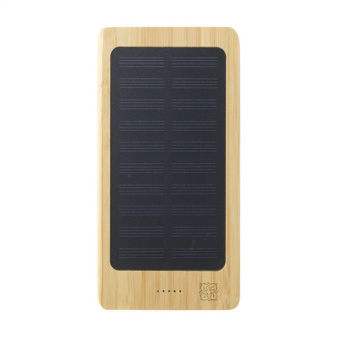 Logotrade reklamprodukter bild: Solar Powerbank 8000+ trådlös laddare