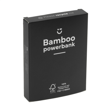 Logotrade profilreklam bild: Bamboo 4000 Powerbank extern laddare